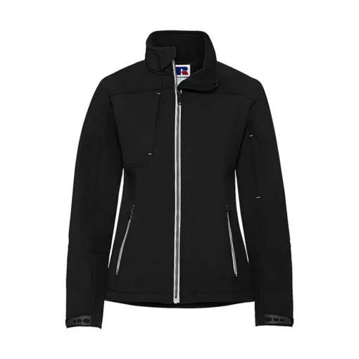 Női hosszú ujjú Softshell Russell Europe Ladies' Bionic Softshell Jacket XS, Fekete