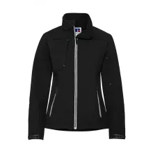 Női hosszú ujjú Softshell Russell Europe Ladies' Bionic Softshell Jacket 4XL, Fekete