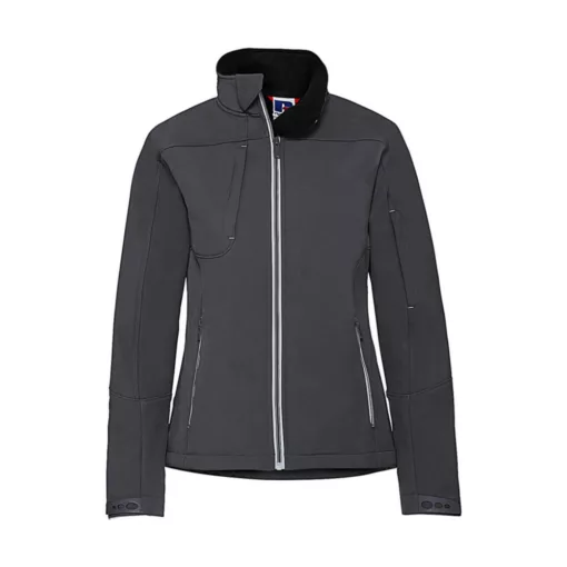 Női hosszú ujjú Softshell Russell Europe Ladies' Bionic Softshell Jacket XS, Vasszürke