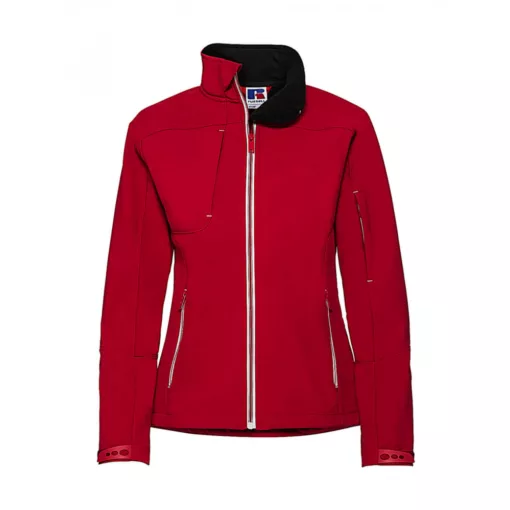 Női hosszú ujjú Softshell Russell Europe Ladies' Bionic Softshell Jacket M, Piros