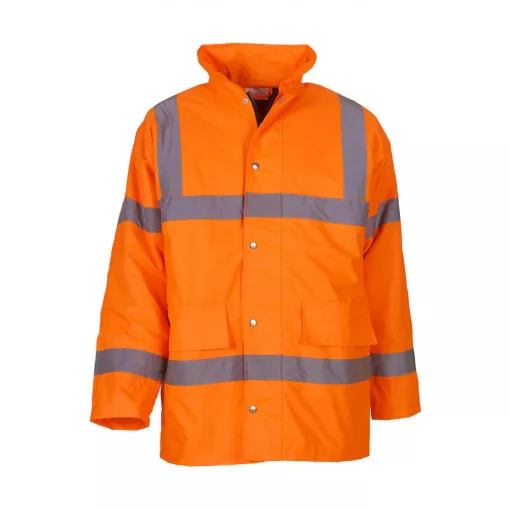 Férfi fényvisszaverő ruha munkaruha Yoko Fluo Classic Motorway Jacket L, Fluo Narancs