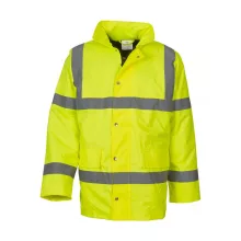 Férfi fényvisszaverő ruha munkaruha Yoko Fluo Classic Motorway Jacket L, Fluo Sárga