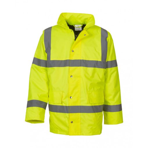 Férfi fényvisszaverő ruha munkaruha Yoko Fluo Classic Motorway Jacket XL, Fluo Sárga
