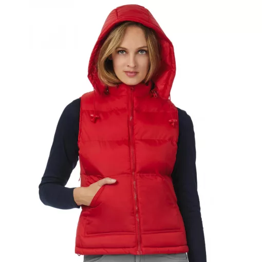 Női ujjatlan mellény B and C Zen-/women Bodywarmer L, Fehér