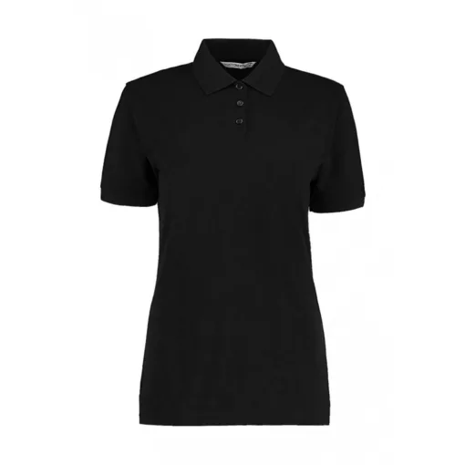 Női rövid ujjú galléros póló Kustom Kit Ladies' Classic Fit Polo Superwash 60 3XL, Fekete