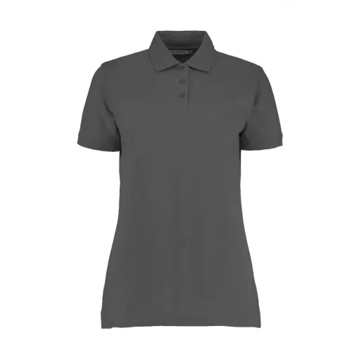 Női rövid ujjú galléros póló Kustom Kit Ladies' Classic Fit Polo Superwash 60 2XS, Szénszürke
