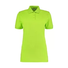 Női rövid ujjú galléros póló Kustom Kit Ladies' Classic Fit Polo Superwash 60 L, Lime zöld