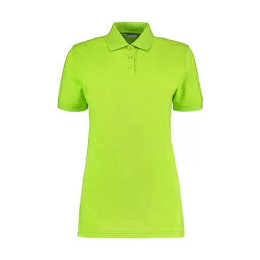 Női rövid ujjú galléros póló Kustom Kit Ladies' Classic Fit Polo Superwash 60 3XL, Lime zöld