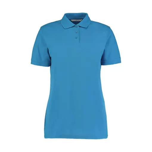 Női rövid ujjú galléros póló Kustom Kit Ladies' Classic Fit Polo Superwash 60 2XS, Türkizkék