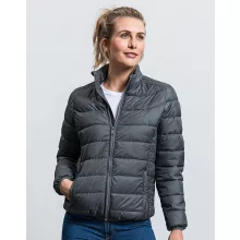 Női kapucnis hosszú ujjú kabát Russell Europe Ladies\' Hooded Nano Jacket 2XL, Fekete