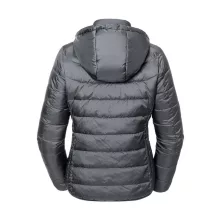 Női kapucnis hosszú ujjú kabát Russell Europe Ladies\' Hooded Nano Jacket XS, Vasszürke