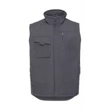 Férfi ujjatlan mellény munkaruha Russell Europe Heavy Duty Workwear Gilet L, Konvoj szürke