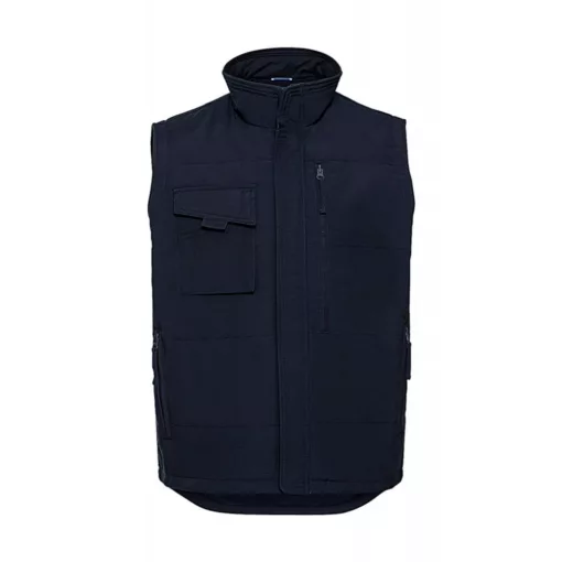 Férfi ujjatlan mellény munkaruha Russell Europe Heavy Duty Workwear Gilet M, Sötétkék (navy)
