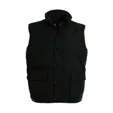 Uniszex ujjatlan mellény B and C Bodywarmer Explorer M, Fekete