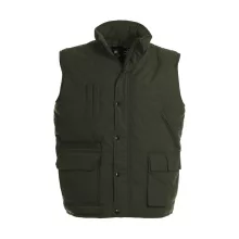 Uniszex ujjatlan mellény B and C Bodywarmer Explorer S, Oliva zöld