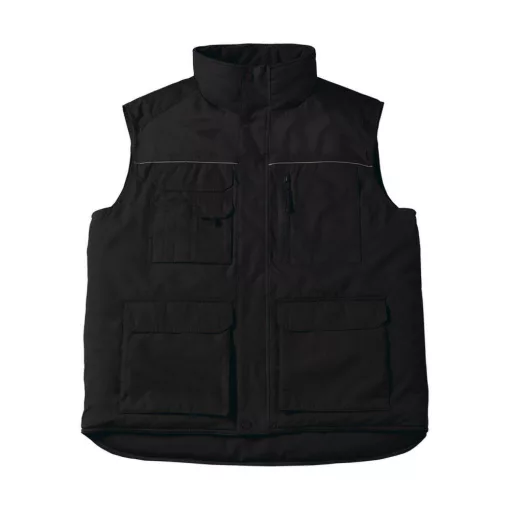 Férfi ujjatlan mellény munkaruha B and C Expert Pro Workwear Bodywarmer S, Fekete