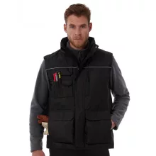 Férfi ujjatlan mellény munkaruha B and C Expert Pro Workwear Bodywarmer L, Sötétszürke