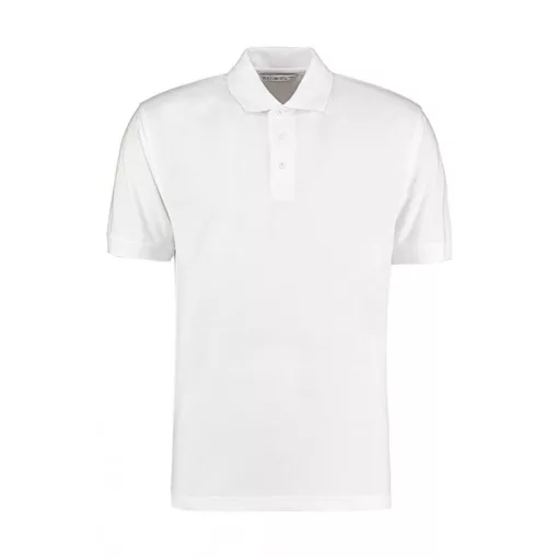 Férfi rövid ujjú galléros póló Kustom Kit Men's Classic Fit Polo Superwash 60 L, Fehér