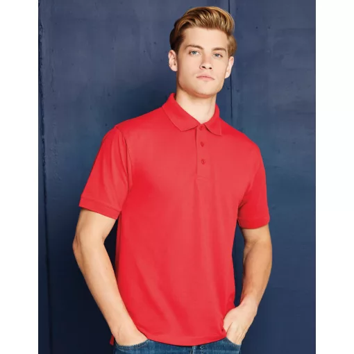 Férfi rövid ujjú galléros póló Kustom Kit Men\'s Classic Fit Polo Superwash 60 XS, Burgundi vör