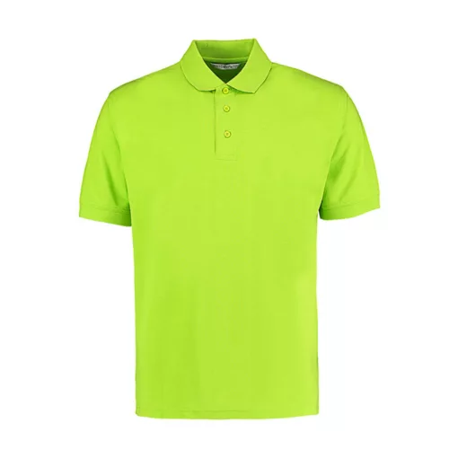 Férfi rövid ujjú galléros póló Kustom Kit Men's Classic Fit Polo Superwash 60 S, Lime zöld