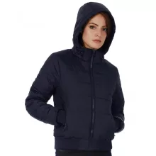 Női kapucnis hosszú ujjú kabát B and C Superhood/women Jacket 2XL, Piros/Fekete