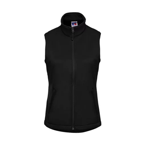 Női ujjatlan mellény Russell Europe Ladies' Smart Softshell Gilet XL, Fekete