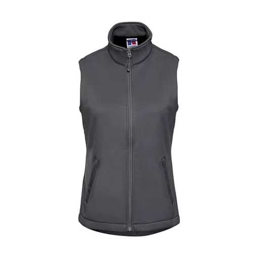 Női ujjatlan mellény Russell Europe Ladies' Smart Softshell Gilet XS, Konvoj szürke