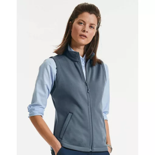Női ujjatlan mellény Russell Europe Ladies\' Smart Softshell Gilet 2XL, Konvoj szürke