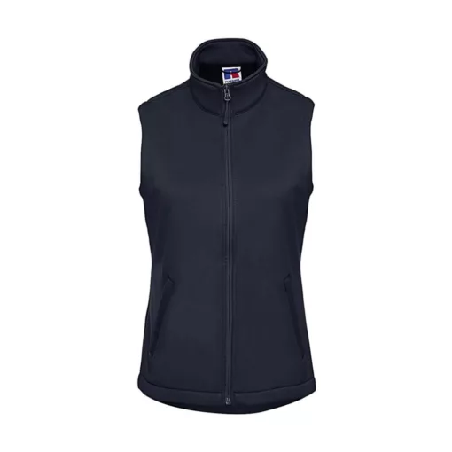Női ujjatlan mellény Russell Europe Ladies' Smart Softshell Gilet XS, Sötétkék (navy)