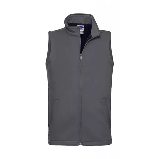 Férfi ujjatlan Softshell Russell Europe Men's Smart Softshell Gilet XS, Konvoj szürke