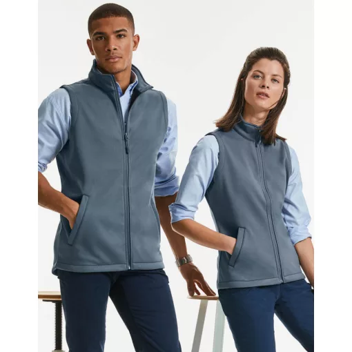 Férfi ujjatlan Softshell Russell Europe Men\'s Smart Softshell Gilet 2XL, Konvoj szürke