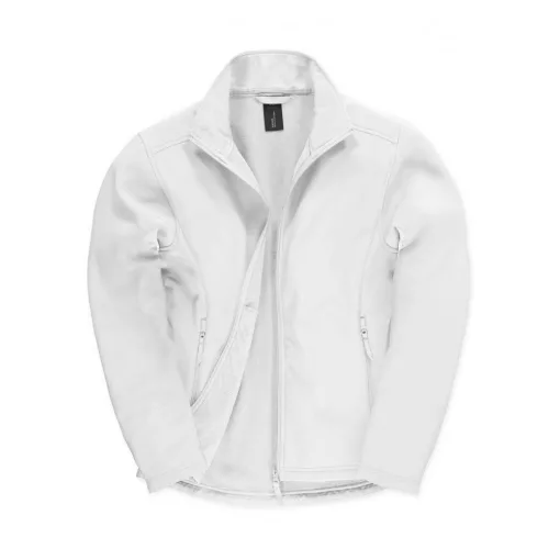 Férfi hosszú ujjú Softshell B and C ID.701 Softshell Jacket L, Fehér/fehér