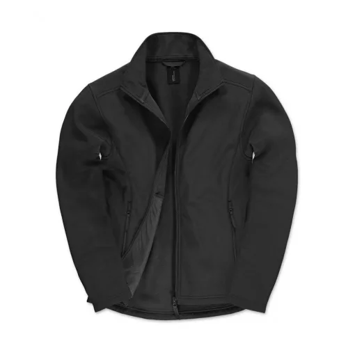 Férfi hosszú ujjú Softshell B and C ID.701 Softshell Jacket L, Fekete/fekete