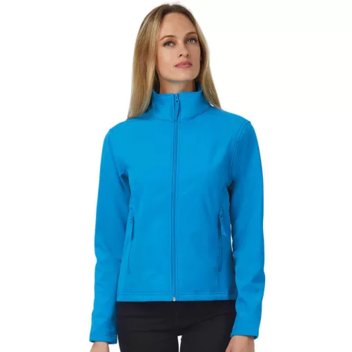 Női Softshell  Hosszú ujjú B&C Softshell Jacket ID.701/women   Fehér/fehér   urespolo.hu