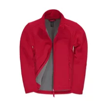 Női Softshell  Hosszú ujjú B&C Softshell Jacket ID.701/women Piros/Meleg Szürke