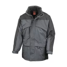 Uniszex Kabát Kapucnis  Result Seneca Hi-Activity Jacket -L, Anthracite/Fekete