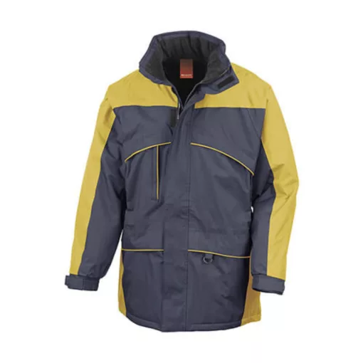 Uniszex Kabát Kapucnis  Result Seneca Hi-Activity Jacket -XL, Sötétkék/Piros