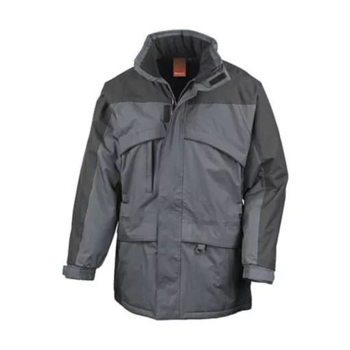 Uniszex Kabát Kapucnis  Result Seneca Hi-Activity Jacket -S, Piros/Anthracite