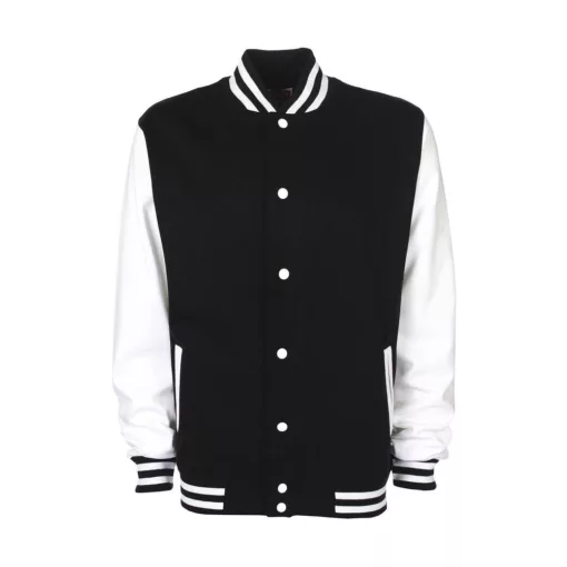 Női Kabát  hosszú ujjú FDM College Jacket   Fekete/Fehér   urespolo.hu