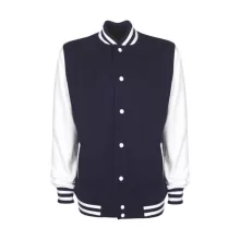 Női Kabát  hosszú ujjú FDM College Jacket   Sötétkék navy/fehér   urespolo.hu