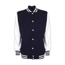Női Kabát  hosszú ujjú FDM College Jacket   Sötétkék navy/fehér   urespolo.hu