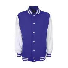 Női Kabát  hosszú ujjú FDM College Jacket   Király/fehér   urespolo.hu