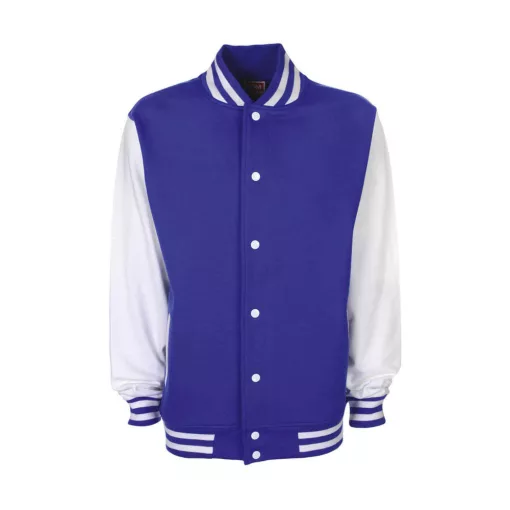 Női Kabát  hosszú ujjú FDM College Jacket   Király/fehér   urespolo.hu