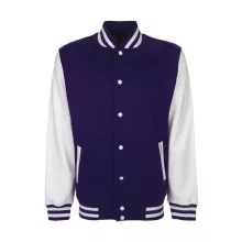 Női Kabát  hosszú ujjú FDM College Jacket   Lila/fehér   urespolo.hu