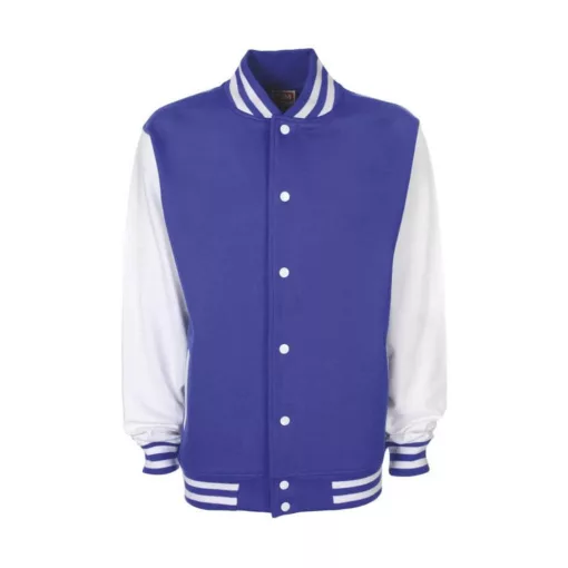 Női Kabát  hosszú ujjú FDM College Jacket   Lila/fehér   urespolo.hu