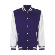 Női Kabát  hosszú ujjú FDM College Jacket   Lila/fehér   urespolo.hu