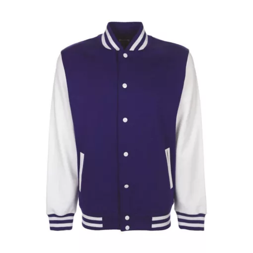 Női Kabát  hosszú ujjú FDM College Jacket   Lila/fehér   urespolo.hu