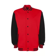 Női Kabát  hosszú ujjú FDM College Jacket   Tűzpiros/fekete   urespolo.hu