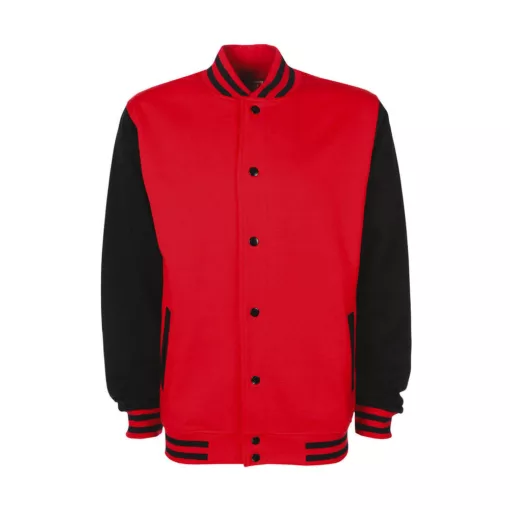 Női Kabát  hosszú ujjú FDM College Jacket   Tűzpiros/fekete   urespolo.hu