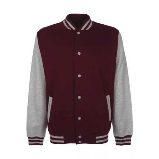 Női Kabát  hosszú ujjú FDM College Jacket   Burgundi/sportszürke   urespolo.hu